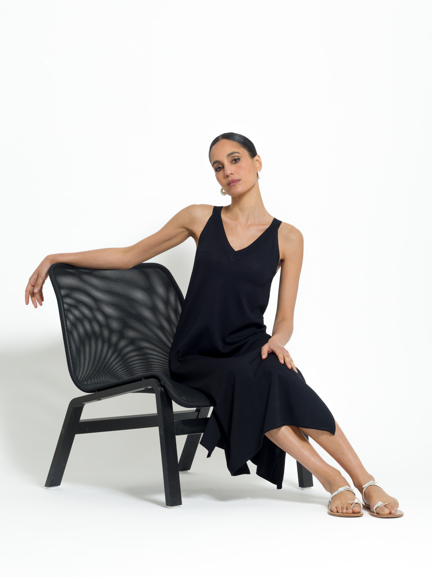 Abito midi in maglia