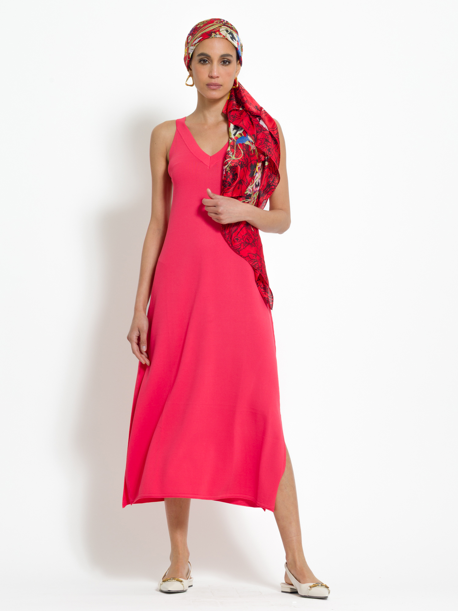 Abito midi in maglia