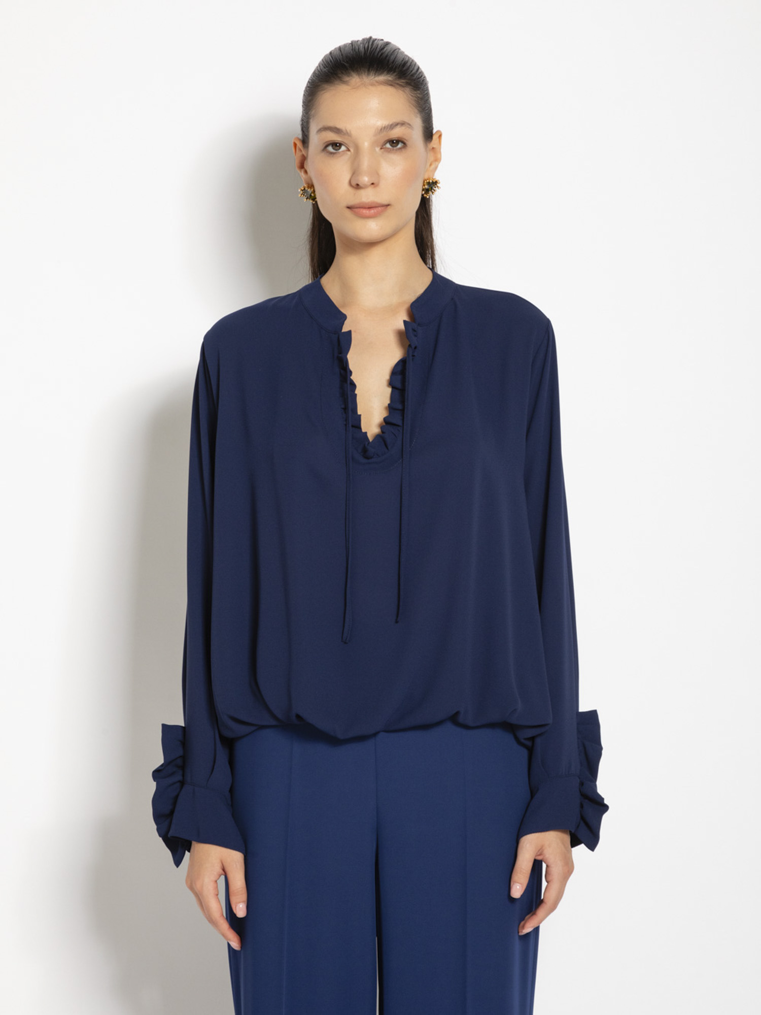 Blusa con rouches