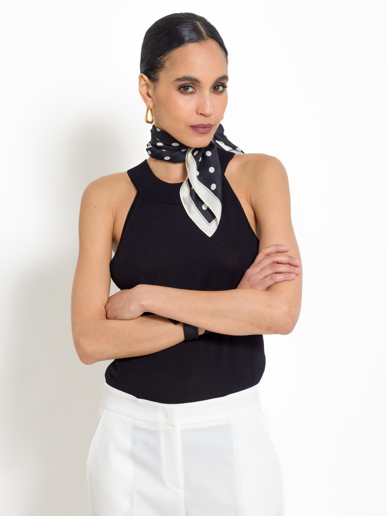 Polka dot scarf