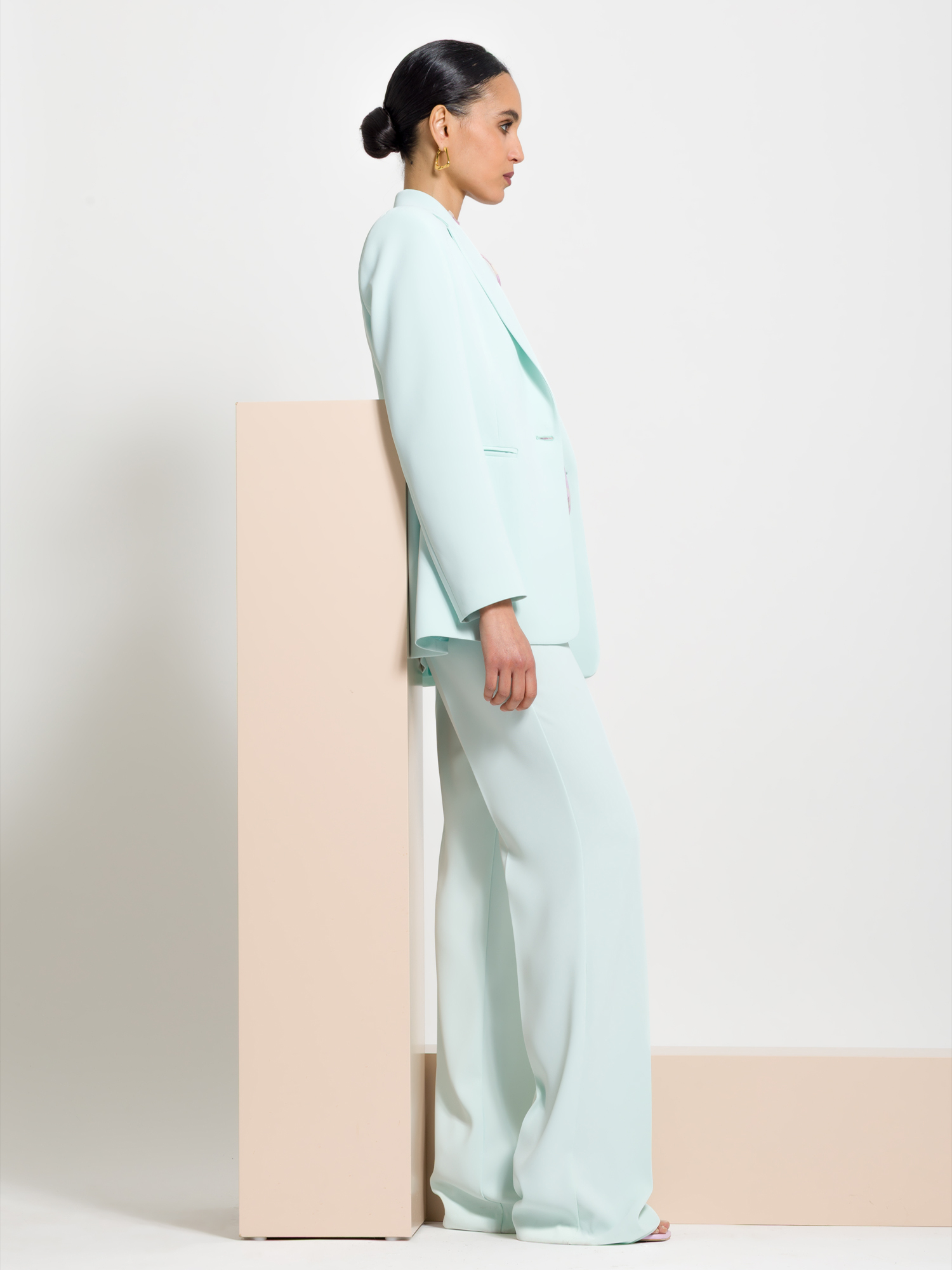 Blazer monopetto in cady