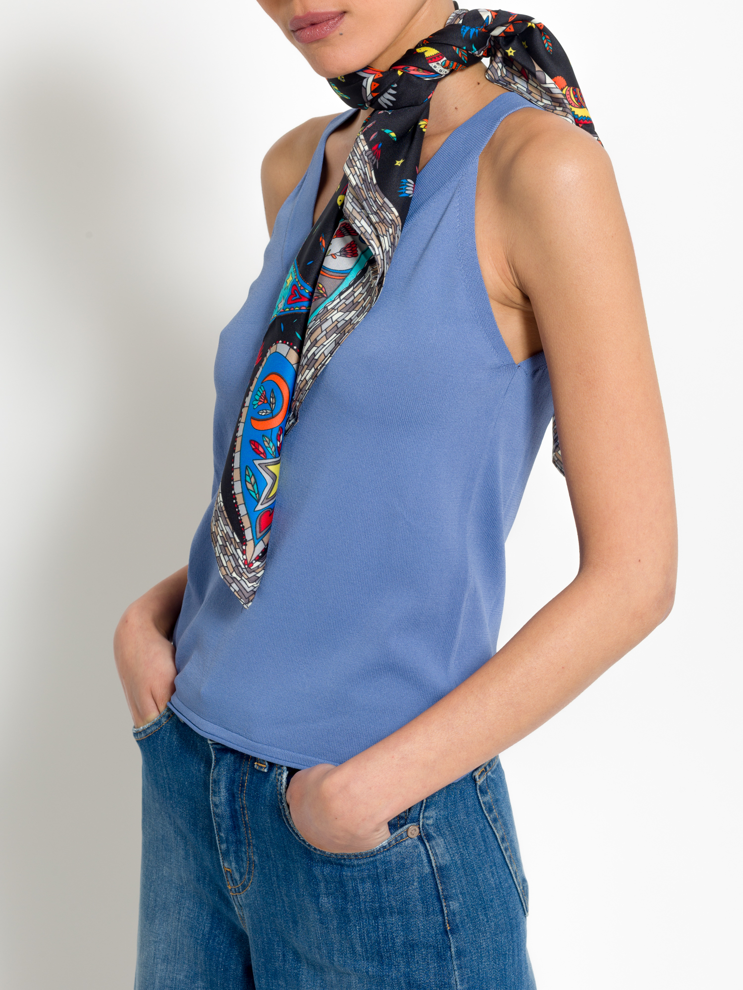 Pop print scarf