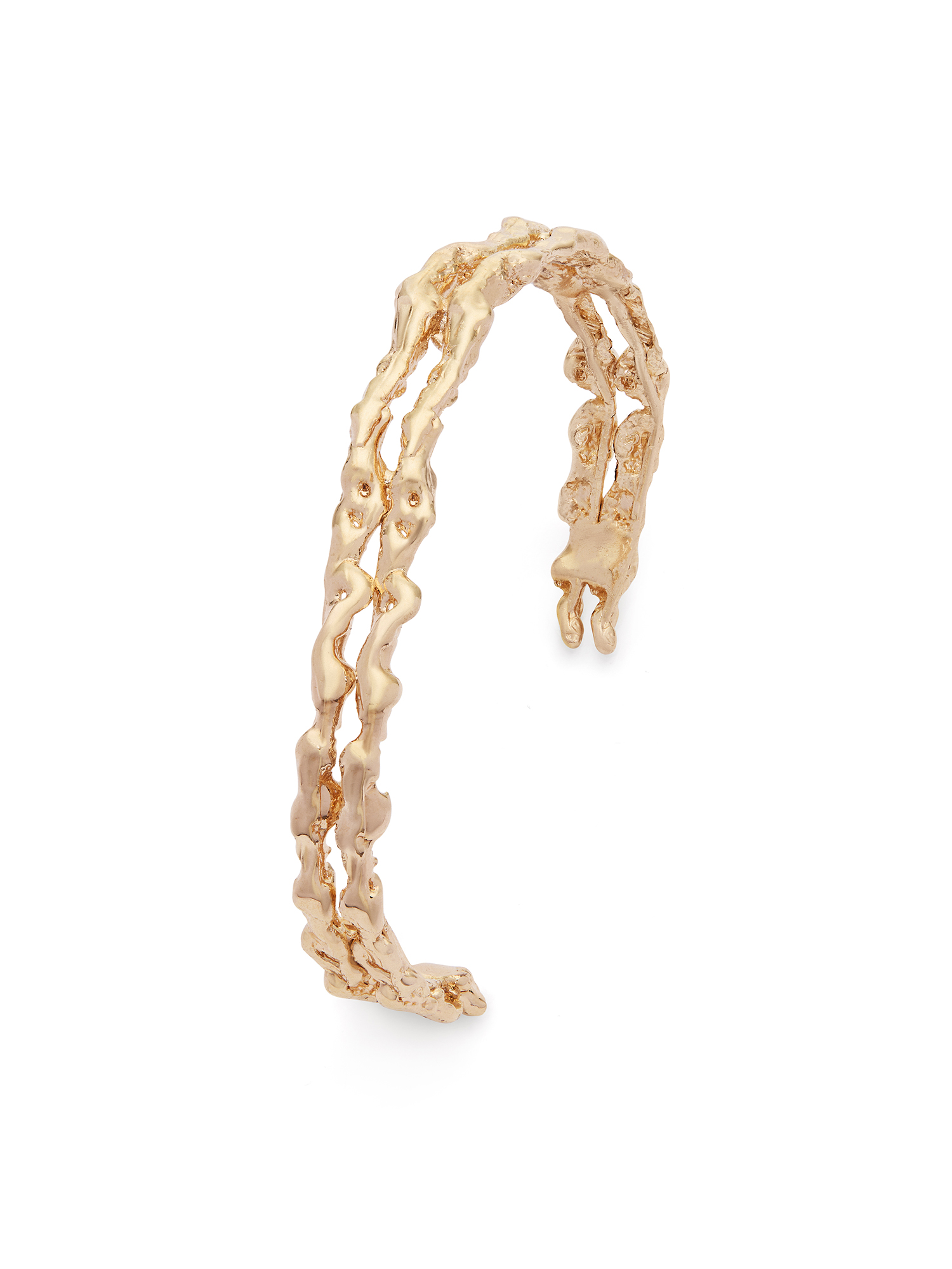 GOLD LAVA WIRE BRACELET