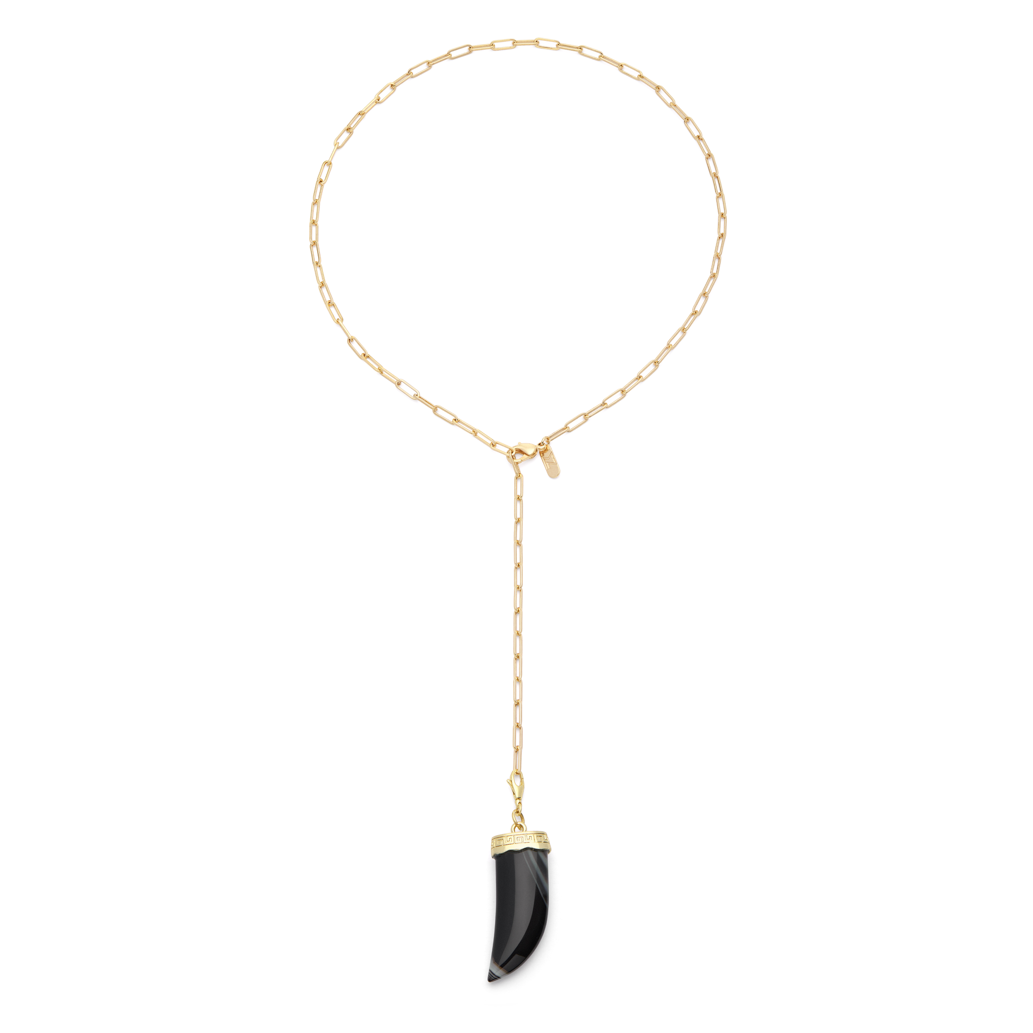 Little golden chain with horn