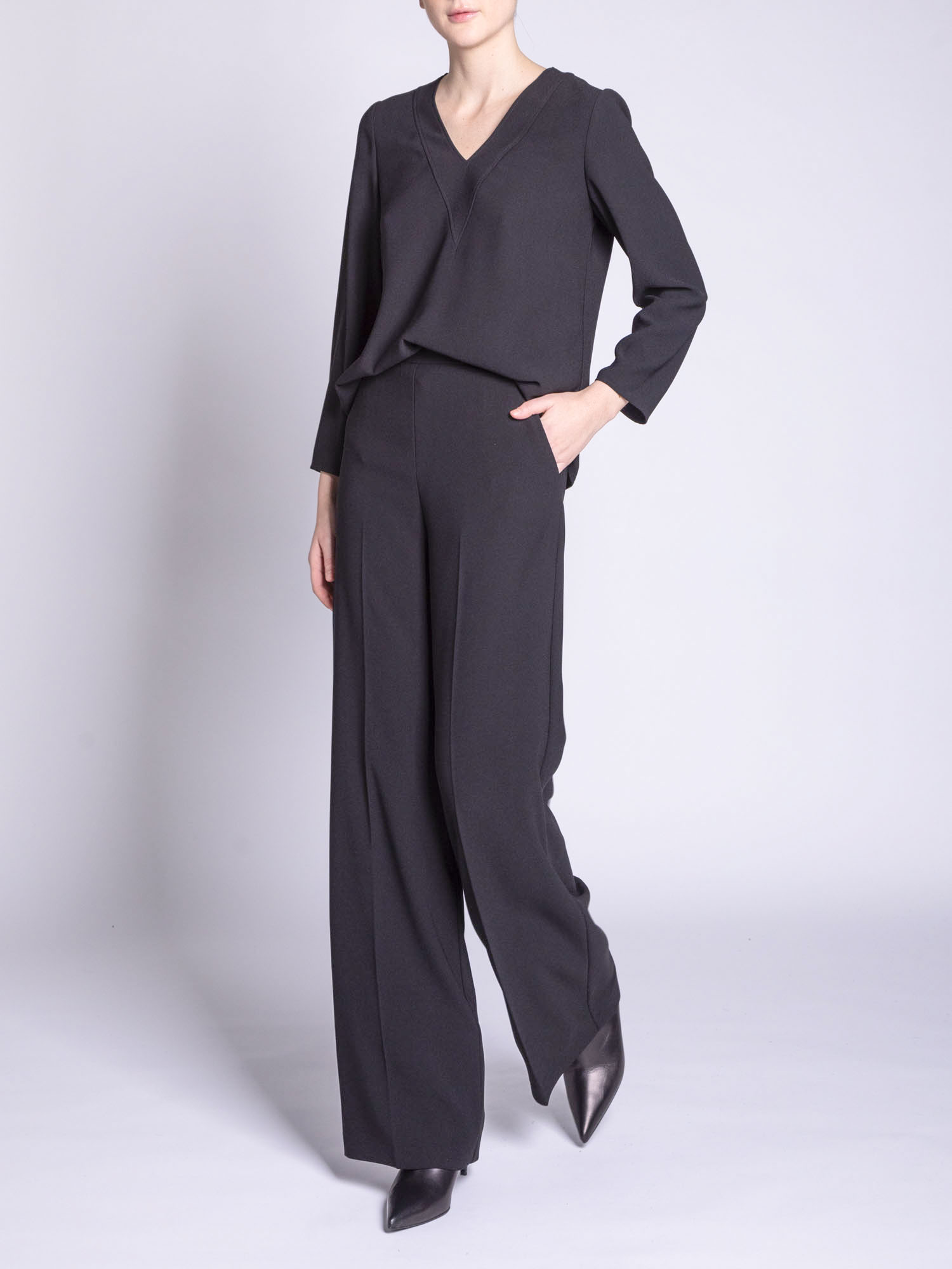 High waist palazzo pants