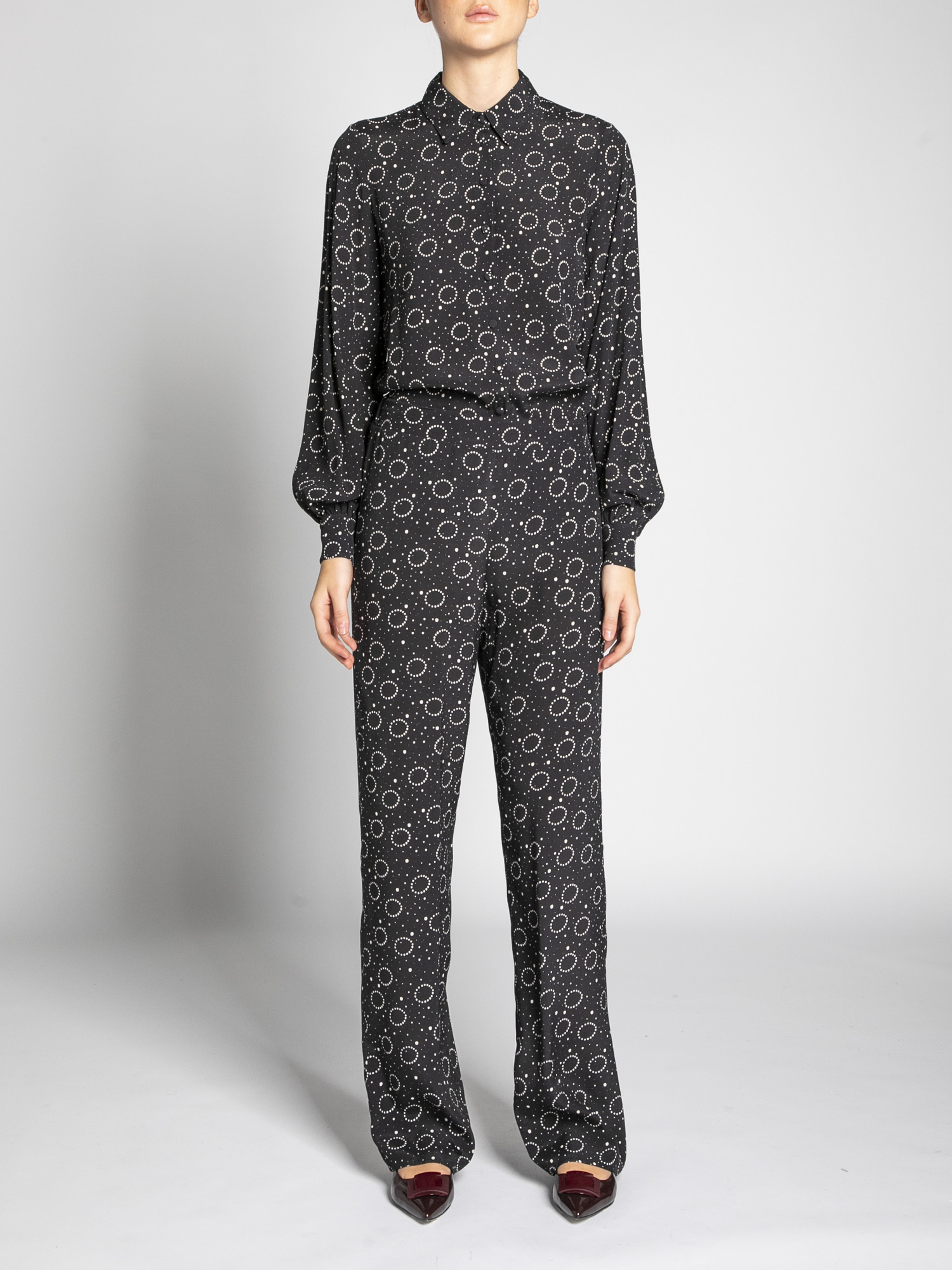 Soft pants printed circles