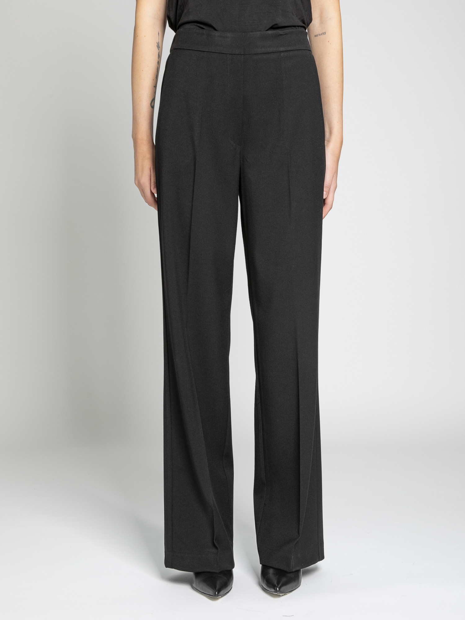 High-waisted palazzo pants