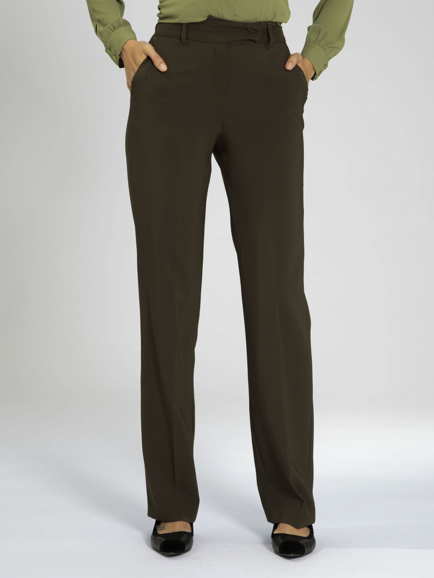 Straight technical pants