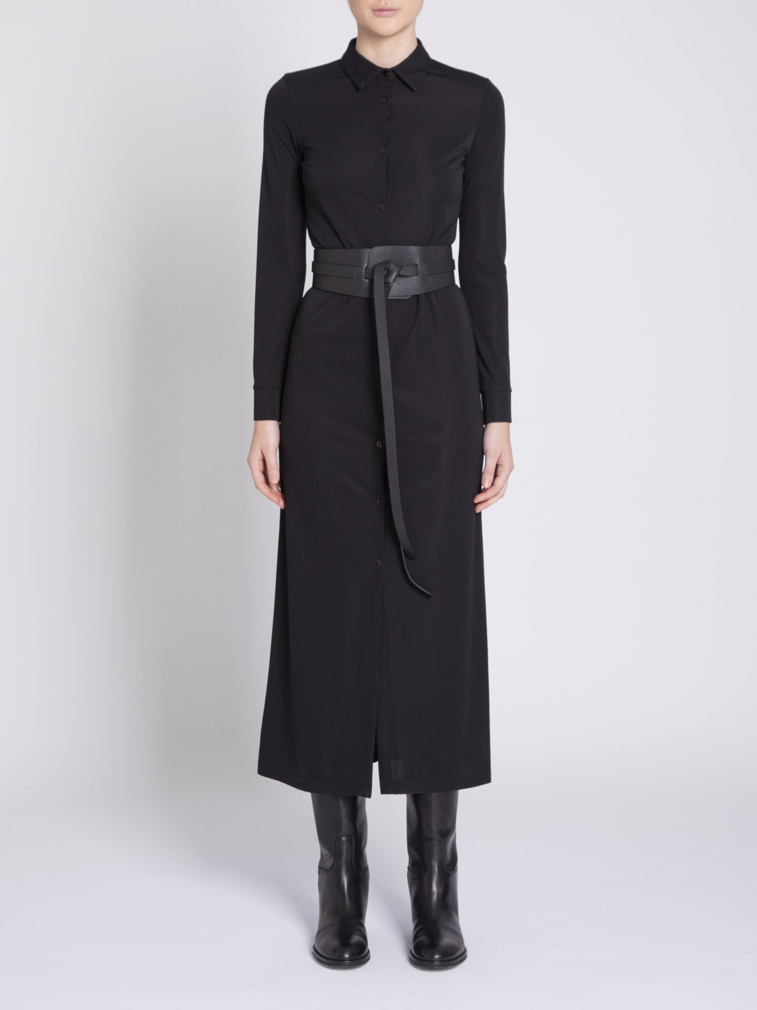 Long dress with buttons