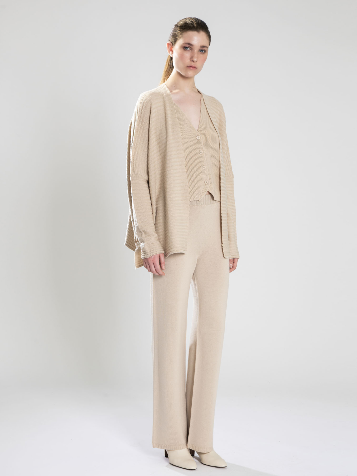 Wool kimono cardigan