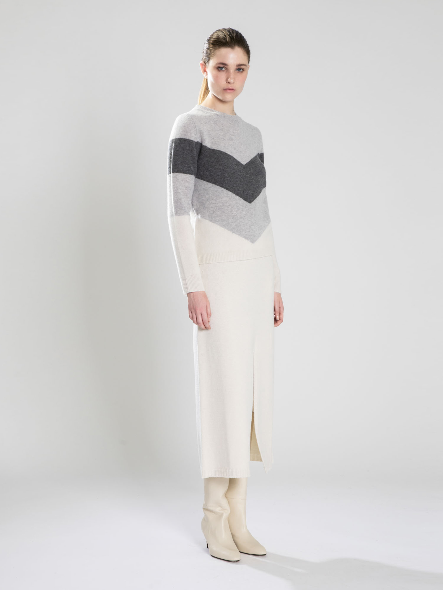 Wool crew neck sweater