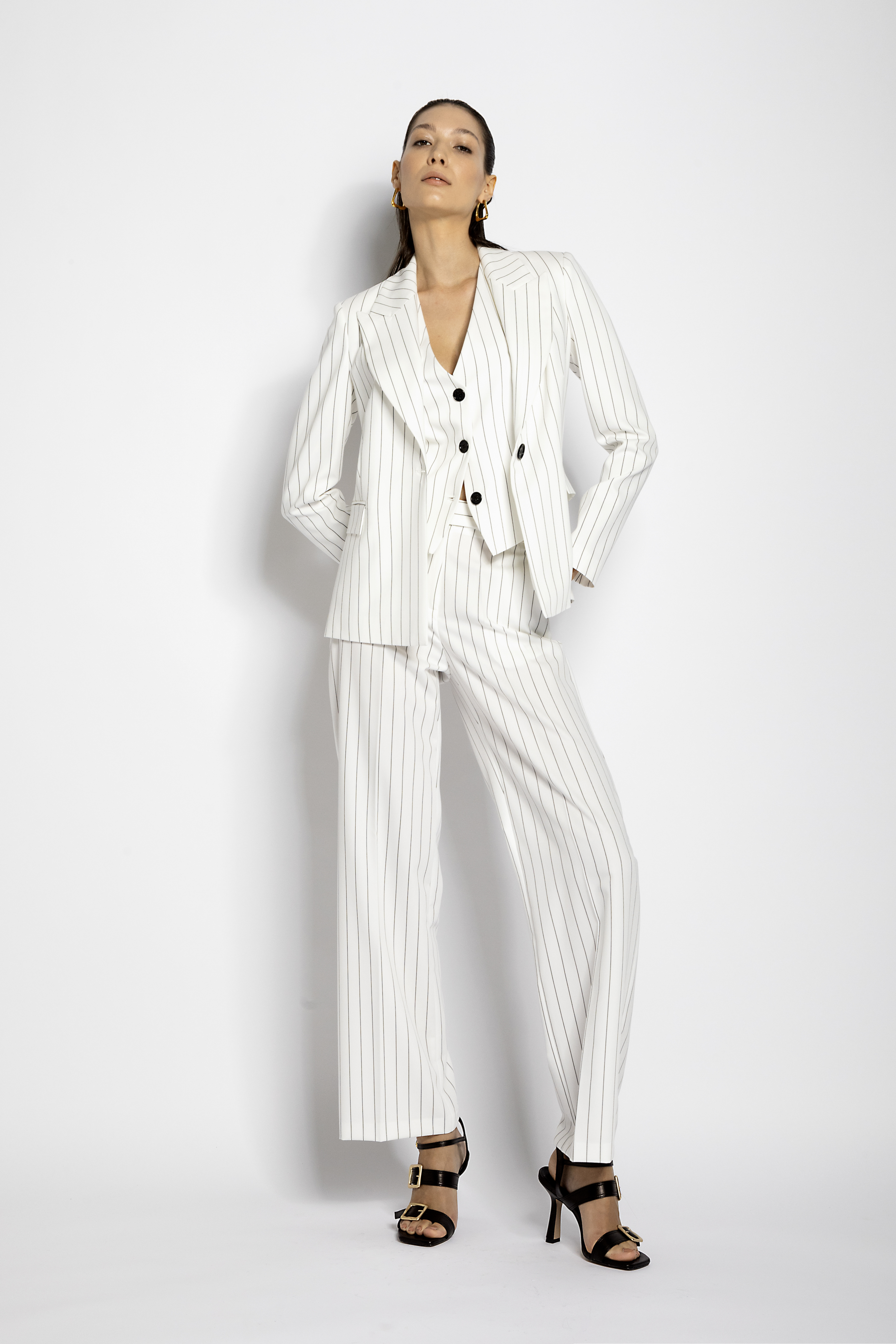 Pinstripe pants