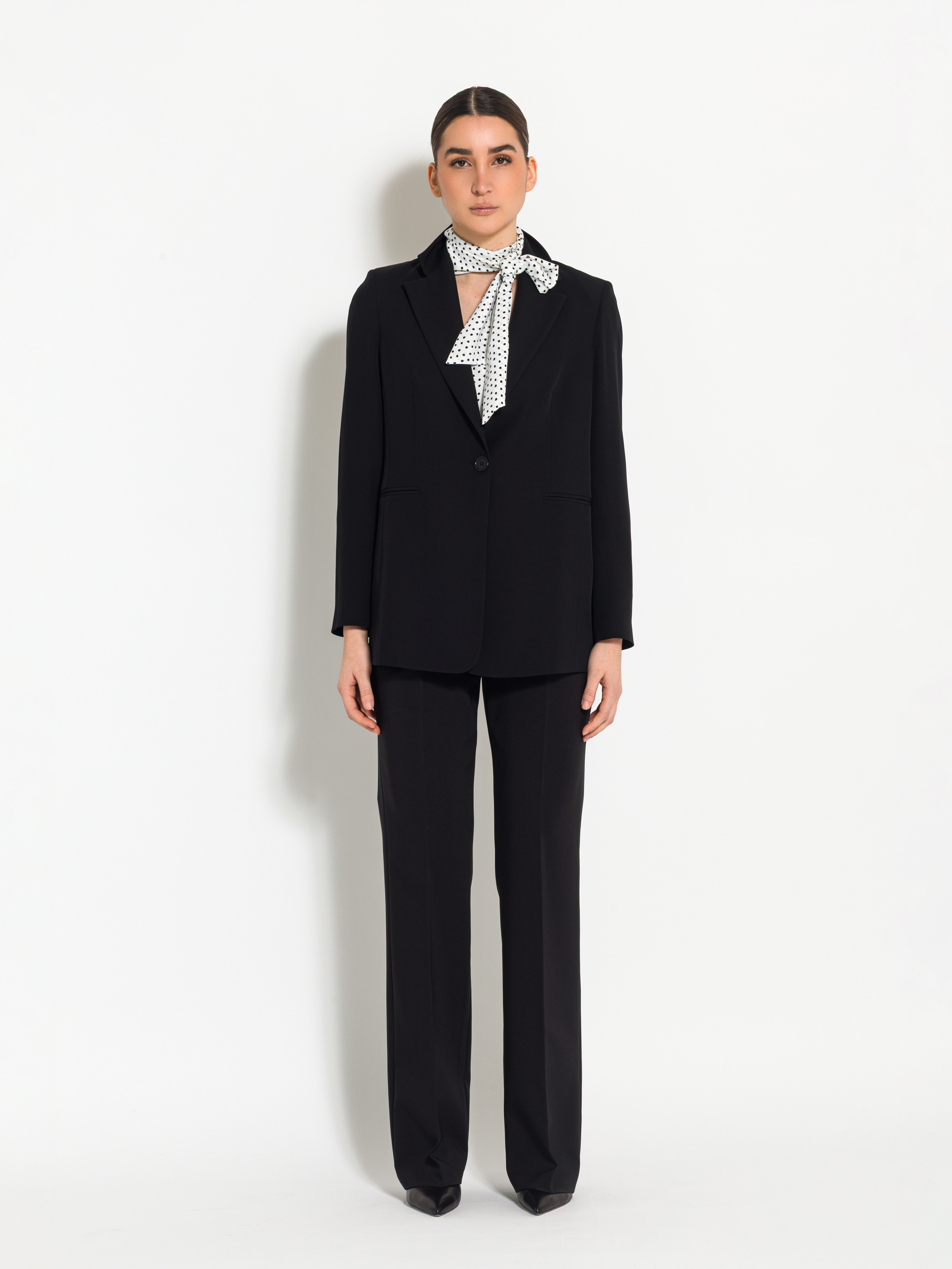 High-waisted flare pants