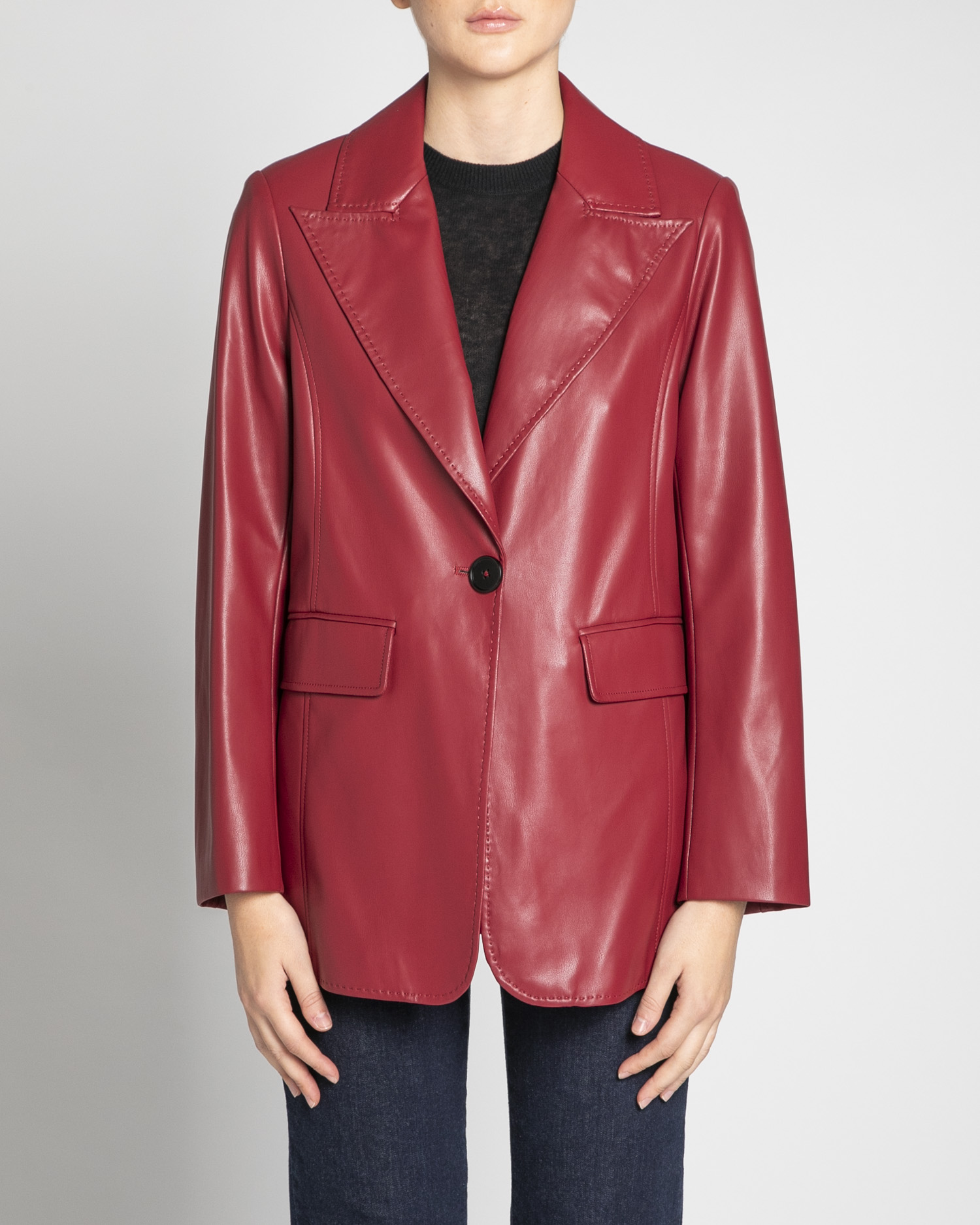 Faux leather jacket