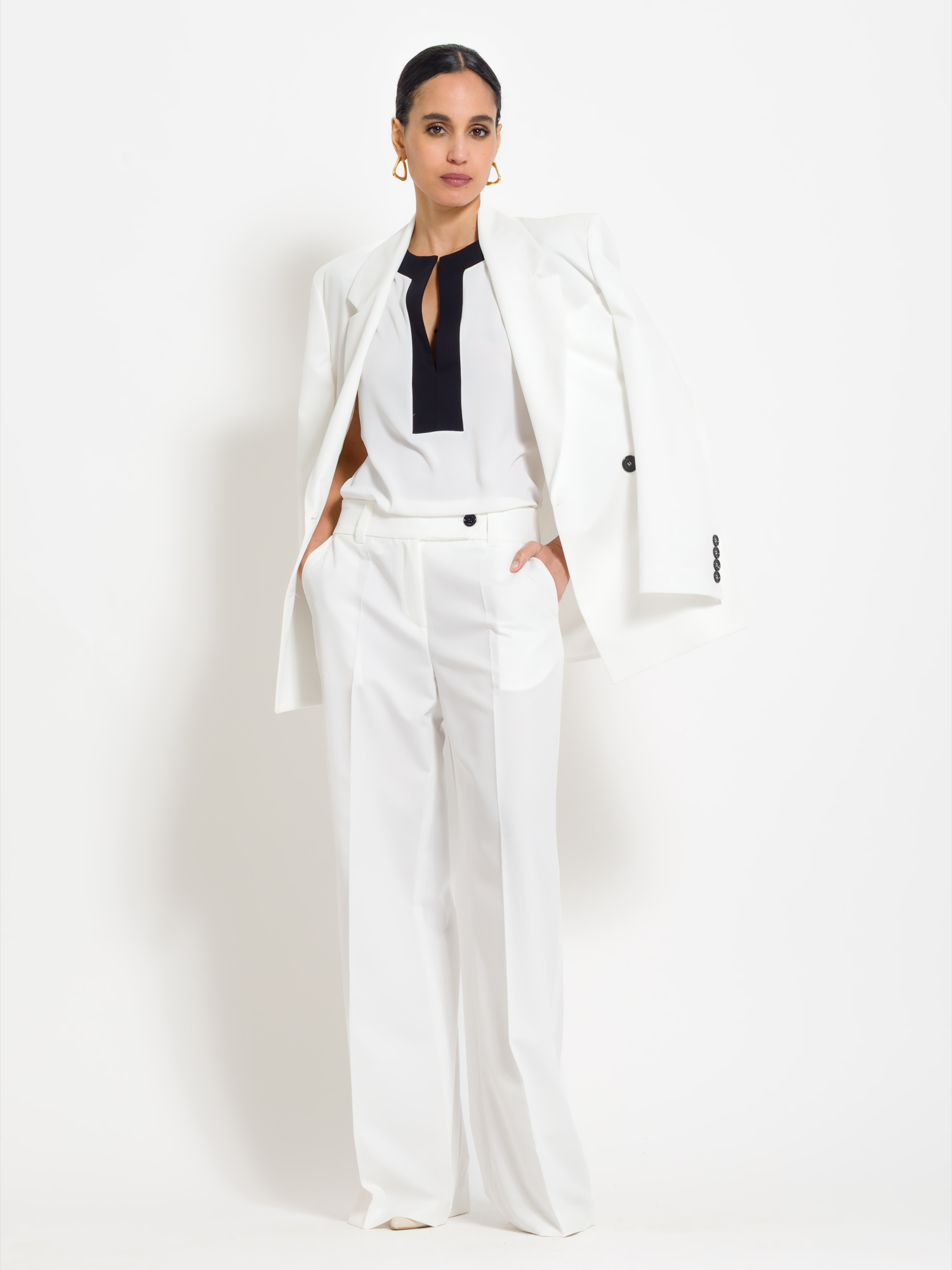 Palace pants with pleats