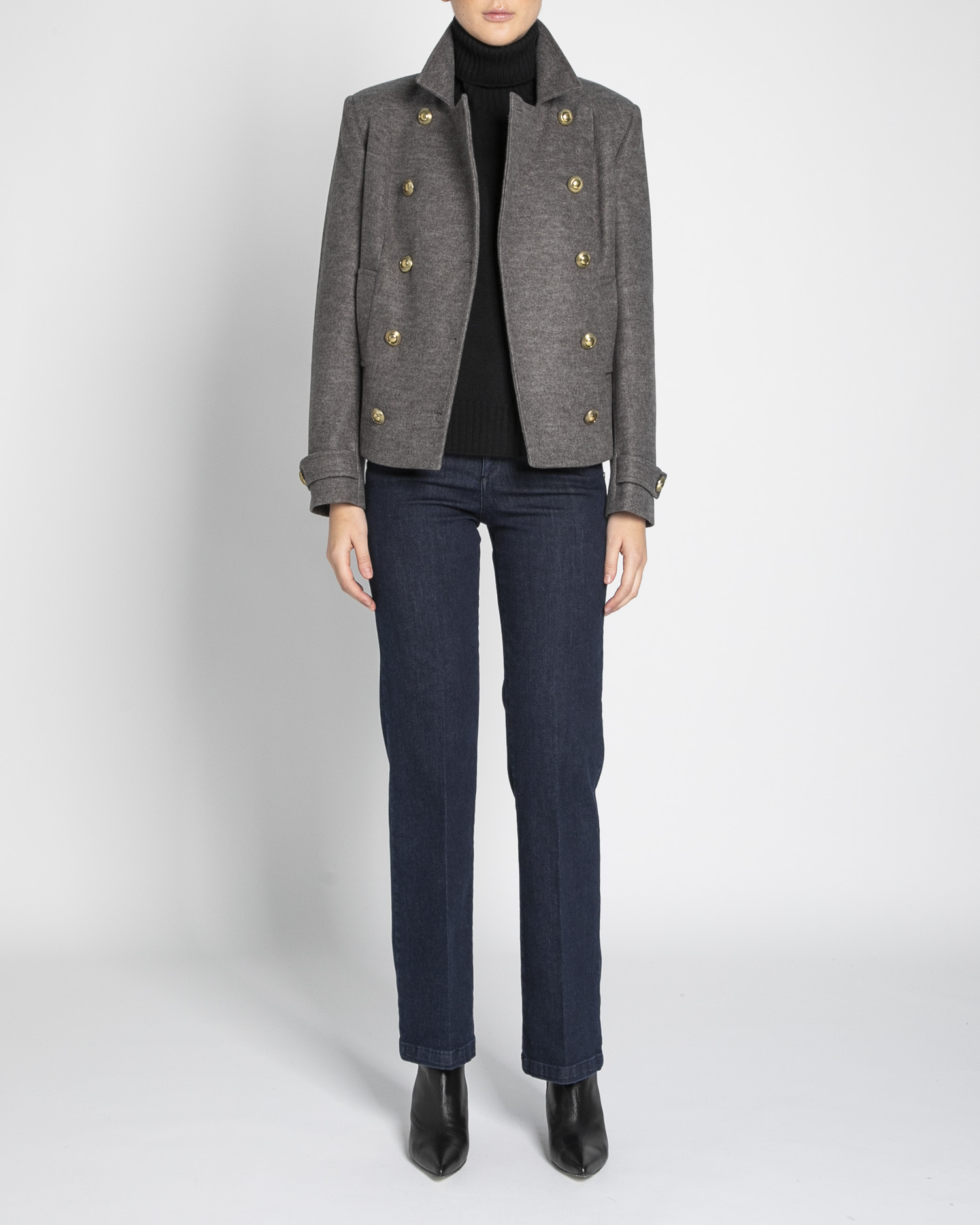 Double-breasted cloth jacket