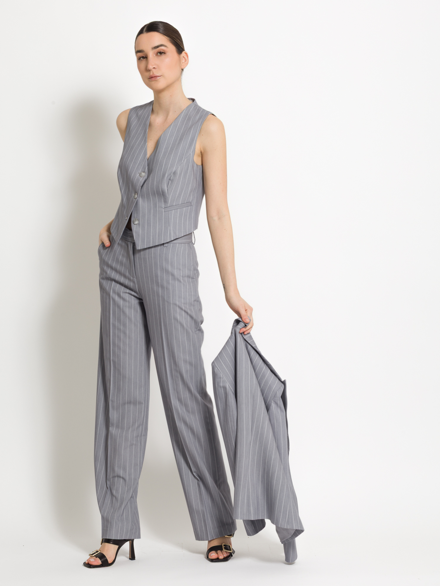 Pinstripe vest