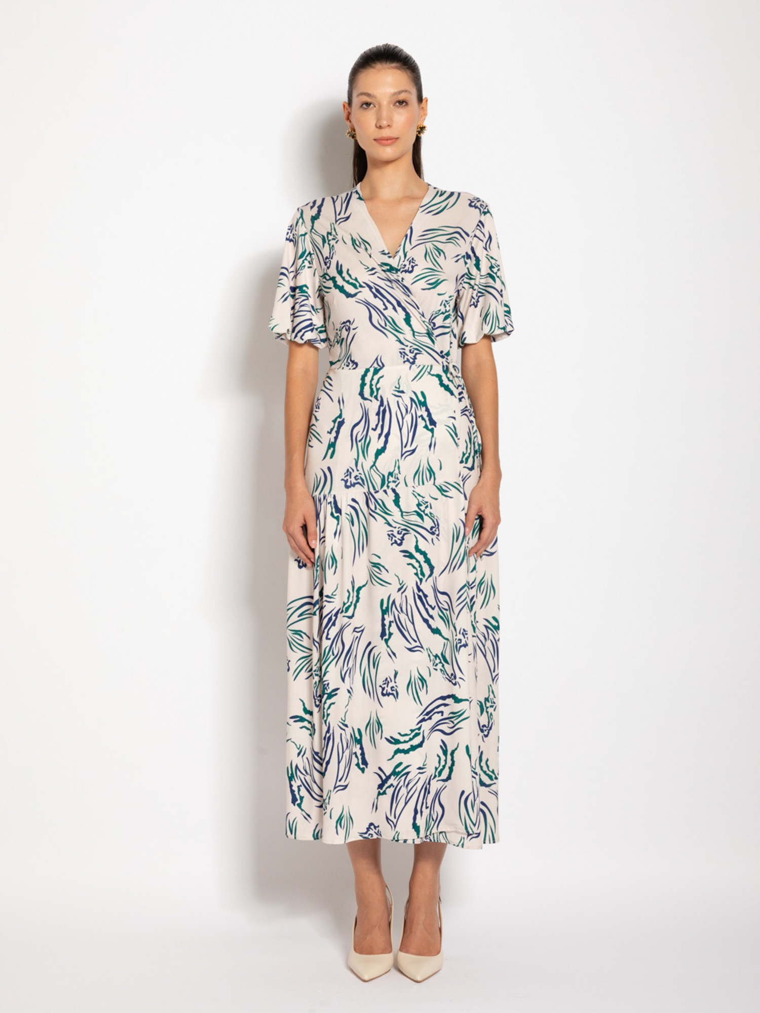 Cache coeur midi dress